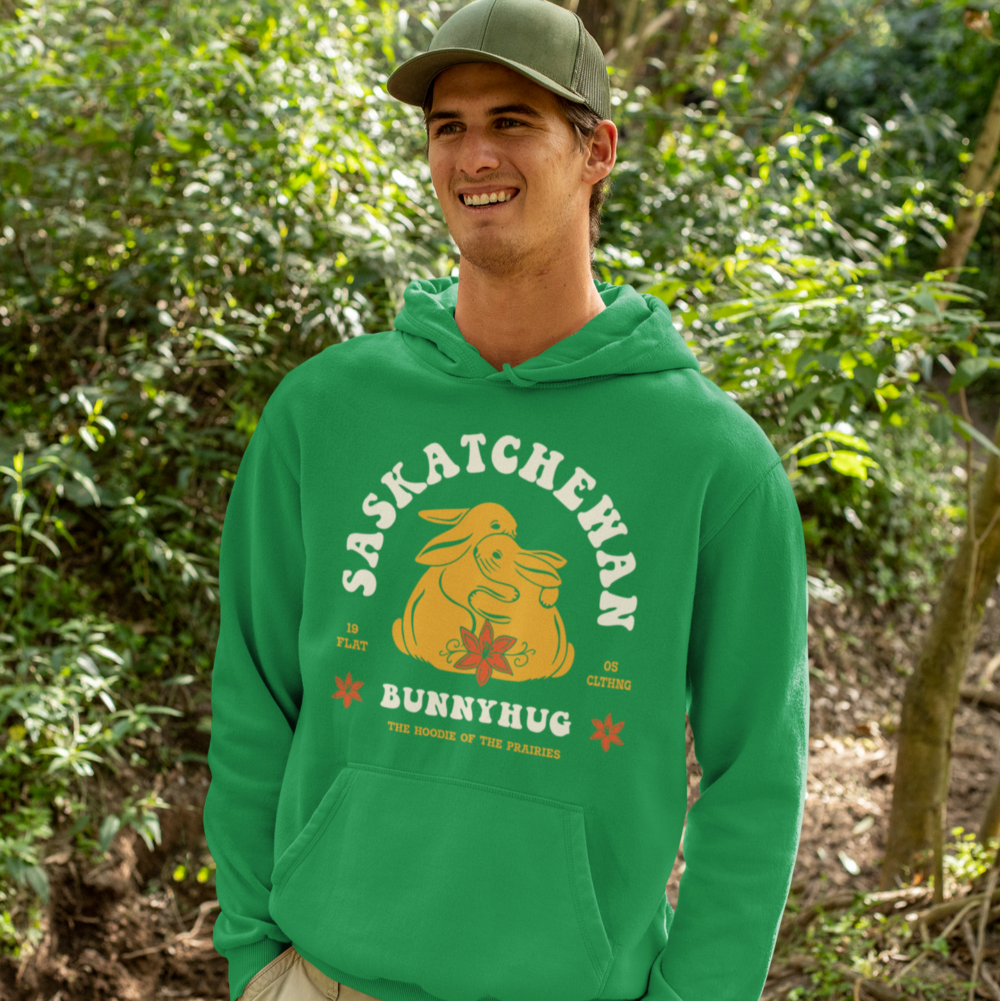 FLAT // Retro Bunnyhug Unisex