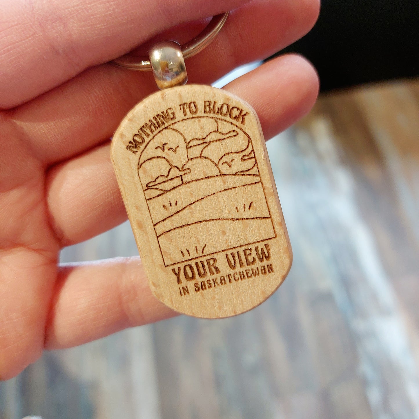 FLAT Wooden Keychains