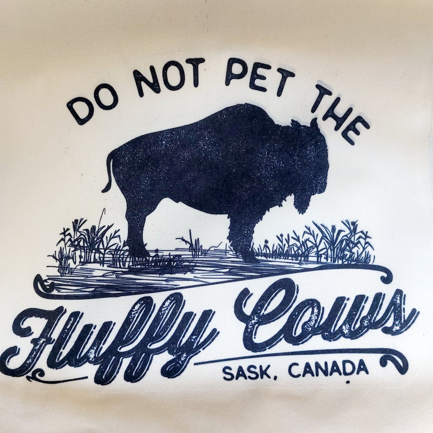 FLAT // Do Not Pet The Fluffy Cows Tote