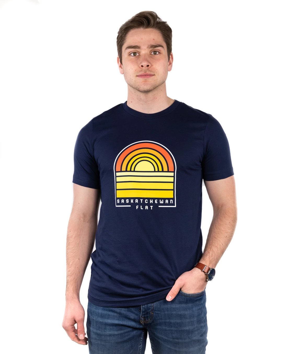 FLAT // Sask Sunset / Unisex Tshirt