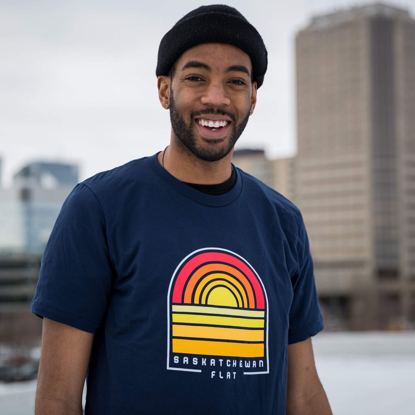 FLAT // Sask Sunset / Unisex Tshirt
