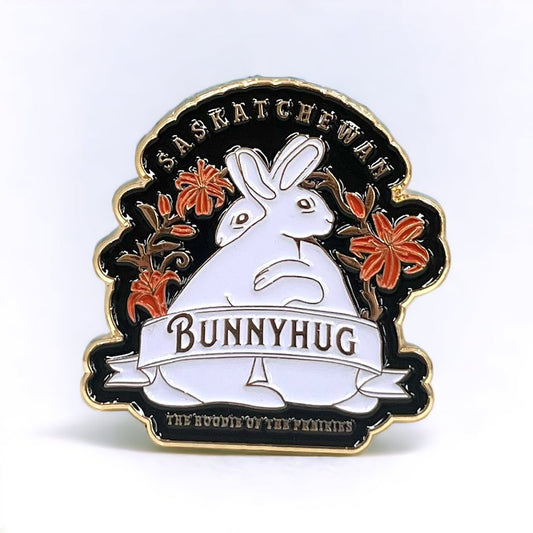 FLAT // Bunnyhug Enamel Pin