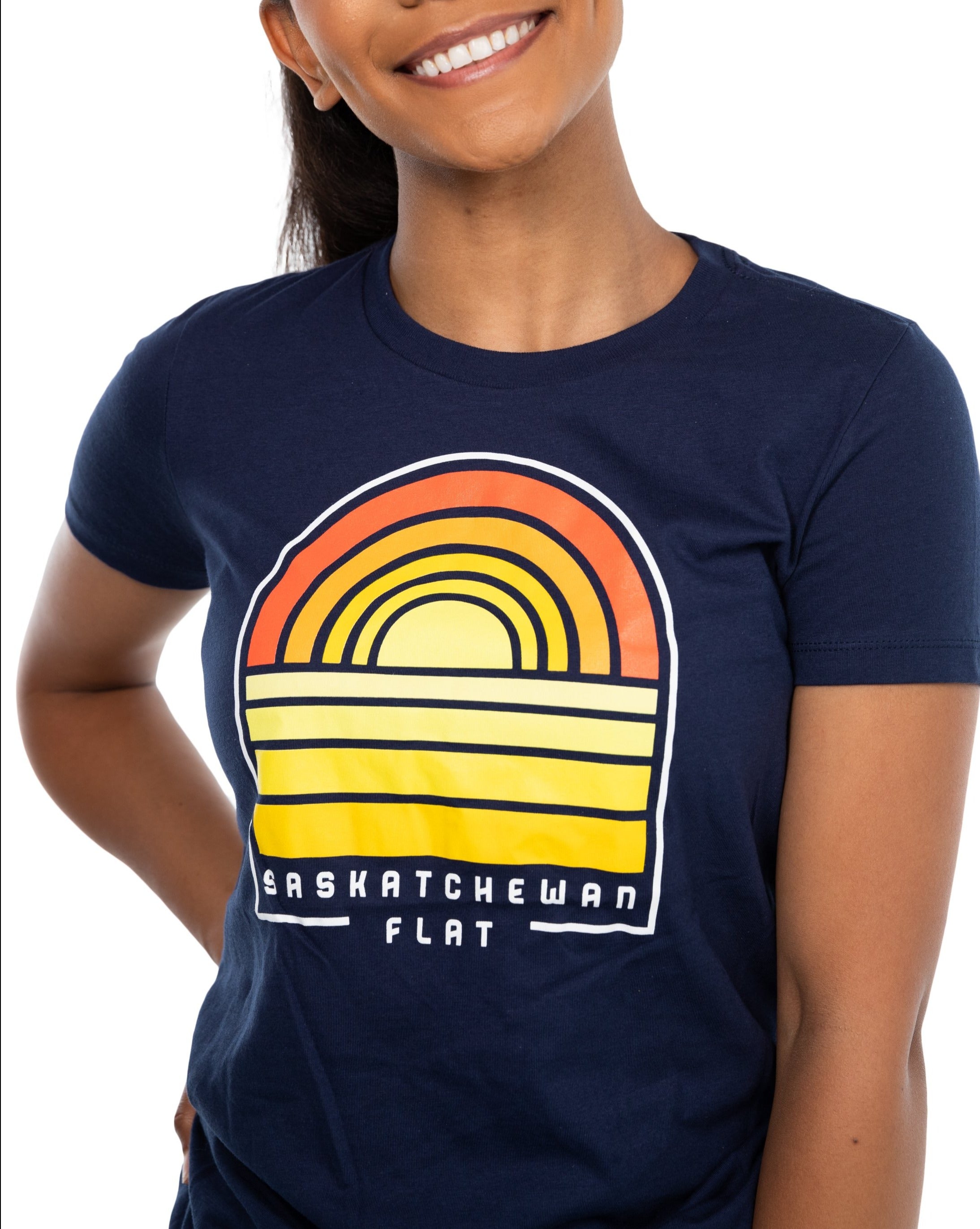 FLAT // Sask Sunset / Ladies T-Shirt